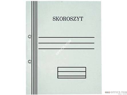 Skoroszyt oczkowy biały A4 pełny 350g/m2, opakowanie 50 szt.