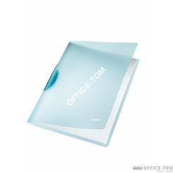 Skoroszyt z klipsem LEITZ Rainbow (okładki kolor/czarny klips), błękitny