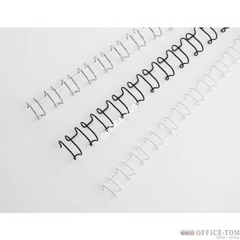 Grzbiety drutowe GBC A4 21L 6 mm SLV (100)
