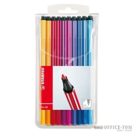 Flamastry STABILO Pen 68, zestaw 20 szt. w plastikowym etui