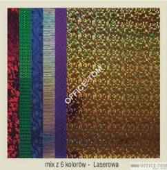 Karton A2 250gr.holographic-laser  mix (24) CORMORAN *7832