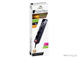 Listwa TRACER PowerPatrol czarna 1.8m 5gniazd TRL-100A