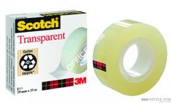 Taśma Scotch®, transparentna, 19 mm x 33 m w folii