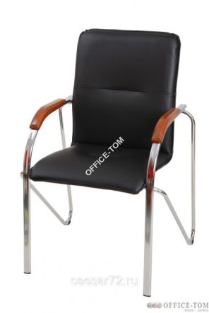 Krzesło SAMBA CHROME V04 czarne DREWNO ORAŻ 1010 NOWY STYL