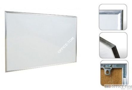 Tablica magnetyczno-suchościeralna biała w ramie aluminiowej klasycznej 100x200 Wielkor