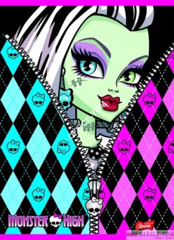Zeszyt okładka laminowana A5, 16k., linia dwukolorowa MONSTER HIGH ST.MAJEWSKI