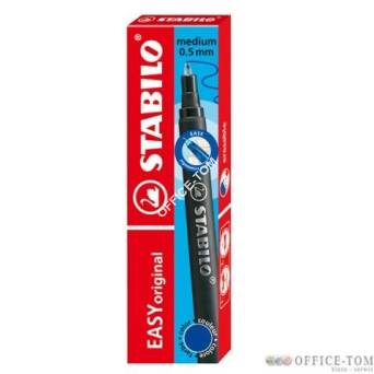 Wkłady do pióra STABILO EASY original, 0,5 mm, 3 szt., niebieski wywabialny