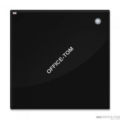 Tablica szklana magnetyczna 80x60 cm czarna 2x3