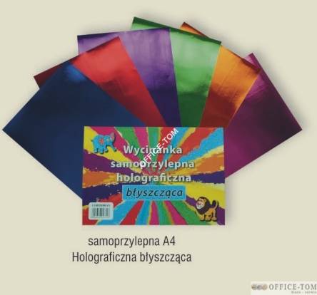 Wycinanka samoprzylepna A4 holograficzna błyszcząca CORMORAN *7726