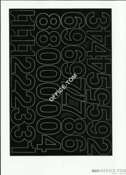 CYFRY samoprzylepne 4cm (8szt) niebieski ARTDRUK