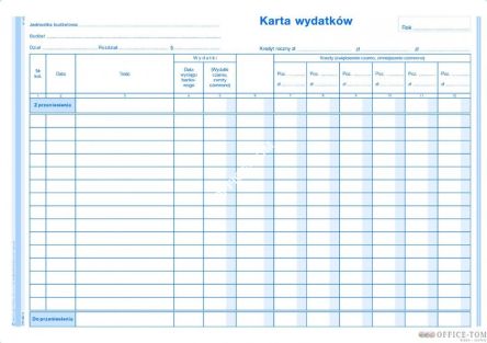 Karta Wydatków MICHALCZYK I PROKOP A4 80 kartek