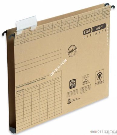 Teczka zawieszana szeroka ELBULT 20mm A4 bezbarwny Elba