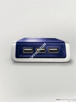 Ładowarka Leitz Style na 3 porty USB niebieska
