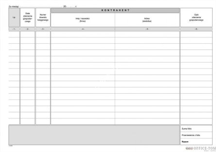 Podatkowa księga przych. i rozch., A-5 MICHALCZYK & PROKOP