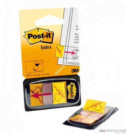 Zakładki indeksujące Post-it®680-31 z nadrukiem ikony „ręka + ołówek”, 50 sztuk, 25mm x 43mm 3M