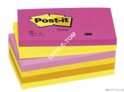Bloczki samoprzylepne 3M POST-IT® 655 N 76x127 Jaskrawożółty 100k