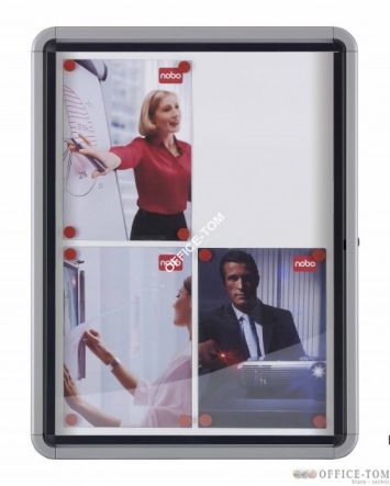 Gablota zewnętrzna suchościeralna-magnetyczna 6xA4 NOBO