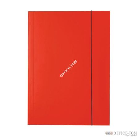 Teczka lakierowana z gumką, A4, czerwony Esselte