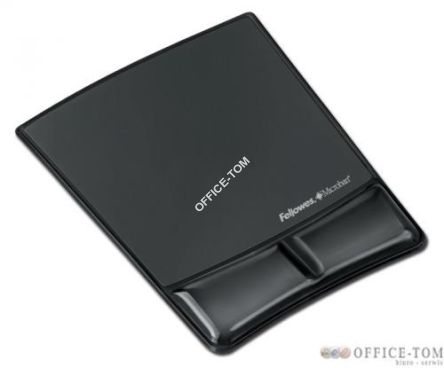 Podkładka pod mysz i nadgarstek FELLOWES Health-V CRYSTAL czarna