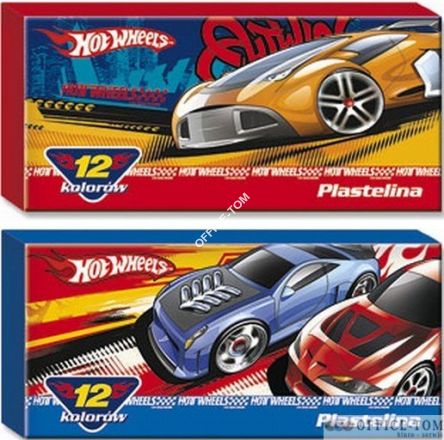 Plastelina 12 kolorów HOT WHEELS  St.Majewski