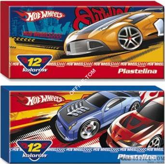 Plastelina 12 kolorów HOT WHEELS  St.Majewski