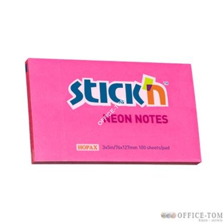 Notes Samoprzylepny 127mm x76mm Ciemnoróżowy Neonowy (12) 21169 Stick\'n
