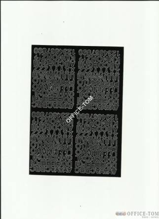 LITERY samoprzylepne 0.7cm(8szt) niebieski ARTDRUK