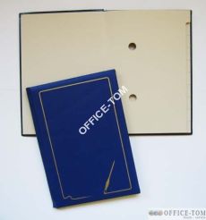 Teczka do podpisu z gąbką  -granat Warta