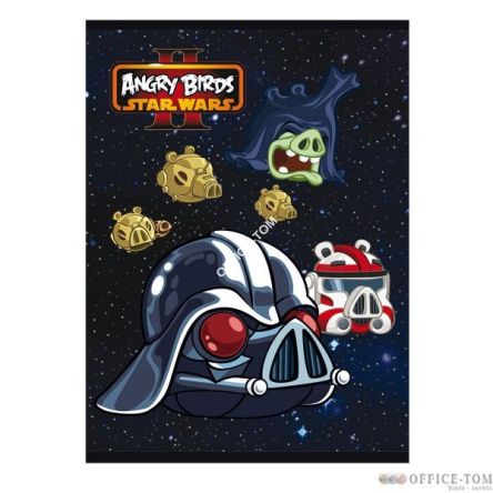 Zeszyt okładka laminowana A5, 32k., kratka, ANGRY BIRDS & STAR WARS II  Unipap