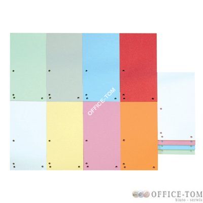 Przekłądki papierowe do segregatora DONAU Biały 100szt