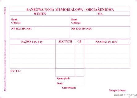 Bankowa Nota Memoriałowa MICHALCZYK I PROKOP A6 80 kartek