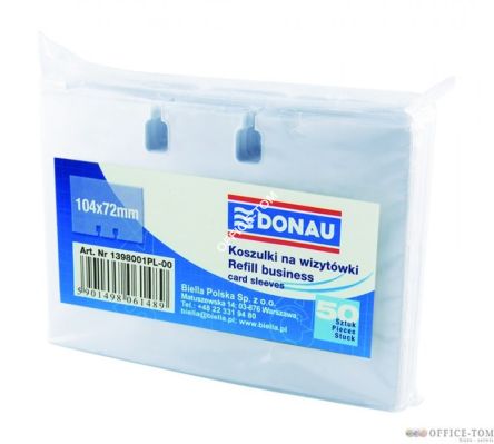 Koszulki na wizytówki DONAU 50szt