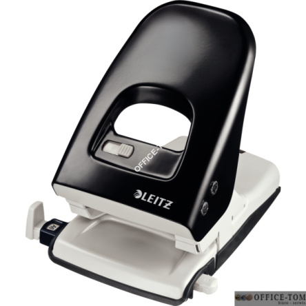 Dziurkacz duży metalowy 5138 Leitz, czarny, 10 lat gwarancji, 40 kartek 51380095