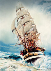 Puzzle Żaglowiec na wzburzonym morzu 500 elementów TREFL 37136