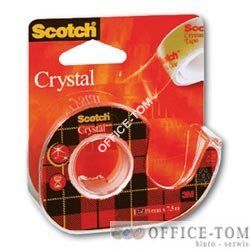 144 Taśma samoprzylepna Scotch®, przezroczysta, na podajniku, 12,7mmx11,4m