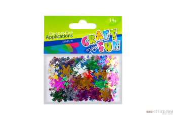 Ozdoby metaliczne Płatki Śniegu 14G CRAFT WITH FUN