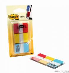 Zakładki indeksujące Post-it® 686-RYB silne, 3 kolory (żólte/czerwone/niebieskie) po 22 szt., 25mm x 38mm 3M
