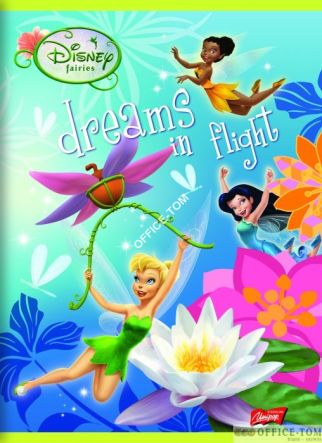 Zeszyt okładka laminowana A5, 16k., kratka, BROKAT, DISNEY WRÓŻKI Unipap