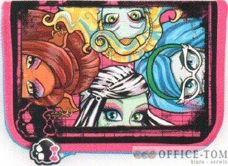 Piórnik dwuklapkowy bez wyposażenia MONSTER HIGH ST.MAJEWSKI