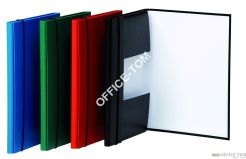 Teczka Donau A4 eco 1,5cm skrzyd/gumka niebieska