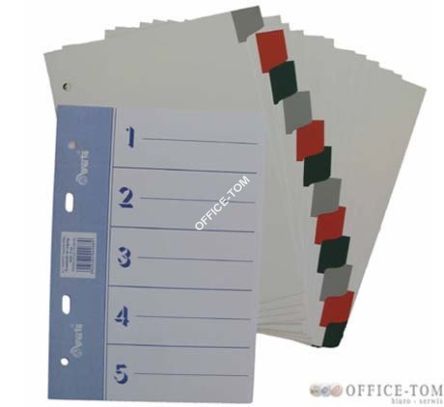 Przekładka WARTA ~A5, karton biały, 5 cz.