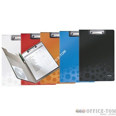 Deska z klipem i okładką LEITZ Bebop, czerwony