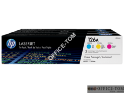 Toner HP 126A (CF341A) niebieski + purpurowy + żółty 3szt