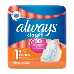 ALWAYS PODPASKI CLASSIC 10 SZT. NORMAL
