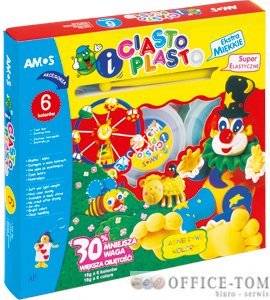 CiastoPlasto AMOS IC6PT - 6 kolorów + akcesoria