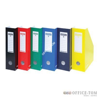 Pojemnik na czasopisma lakierowany karton Donau 100mm Zielony