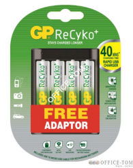 Ładowarka do akumulatorów z USB U421 (4 X 270AAHC + ład. WA22) GP Batteries GPRHOU421014