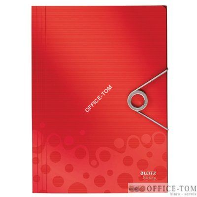 Teczka z gumką Leitz Bebop, 30 mm, czerwony