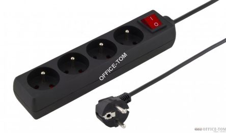 Listwa zasilająca TITANUM 4 GNIAZDA przepięciowa z uziemieniem WŁ 15M CZAR