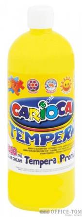 Farba Carioca tempera 1000 ml żółta cytrynowa (ko03/02)
